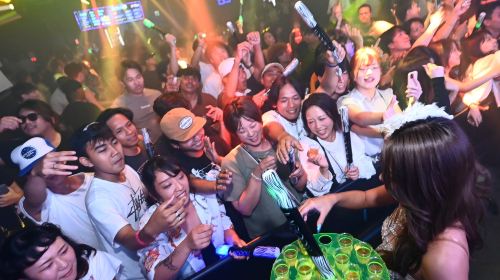 Hiroshima downtown nightlife: LAGOON nightclub admission ticket + drinks (exclusive for foreign travelers)