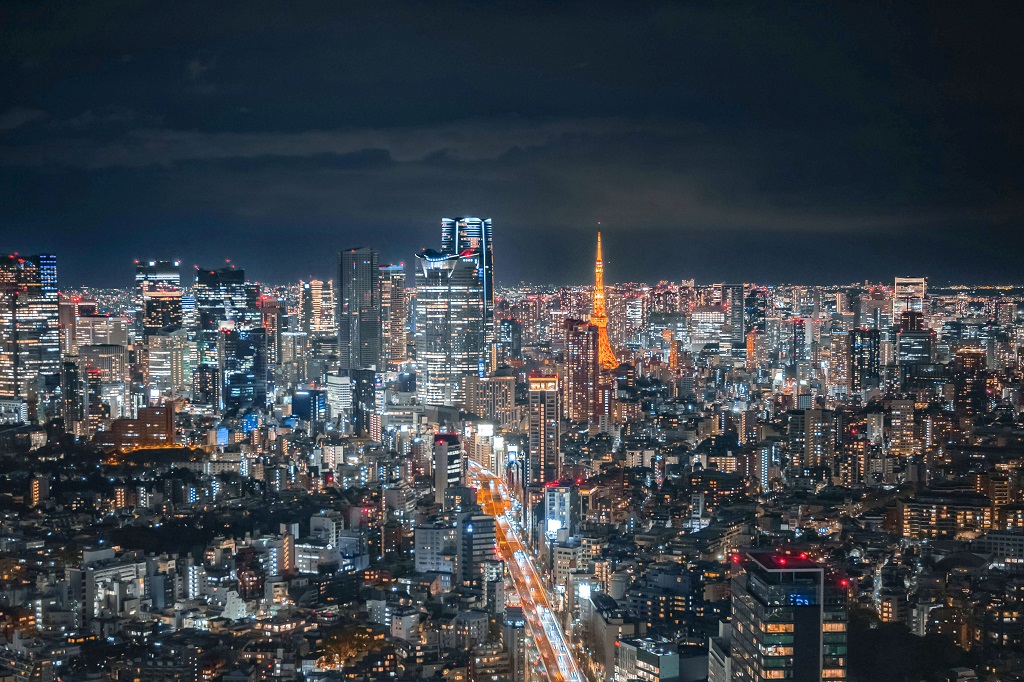 Shibuya Night Walking Tour with Rooftop City View