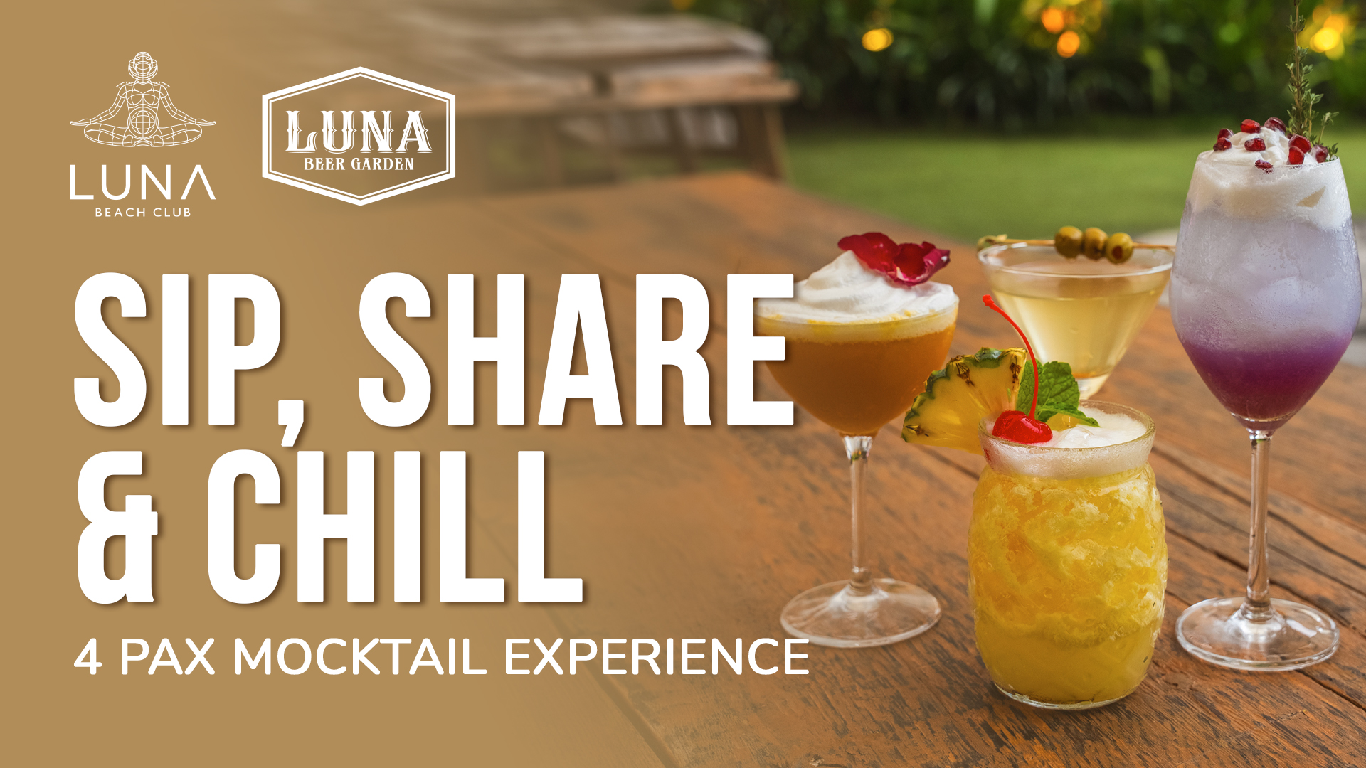 Luna Beach Club Bali: Food & Drinks Package