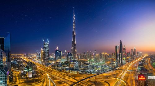 Panoramic Dubai tour by night