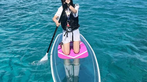 HB marine Okinawa parasailing, snorkeling & transparent SUP experience