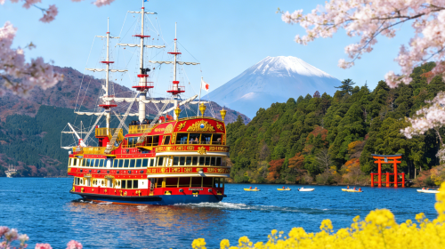 Hakone & Enoshima & Owakudani Day Trip | Includes Lake Ashi Pirate Ship & Hakone Ropeway Day Tours