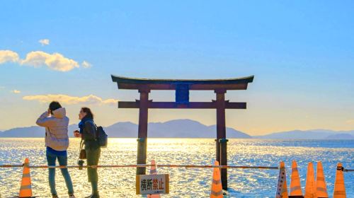 1-day tour to lake biwa, bei lvming art journey, shirahige shrine and floating torii gate