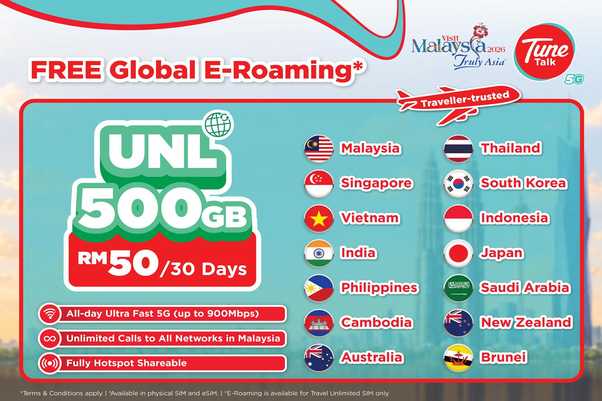 Tune Talk Traveller Sim Card (For Non-Malaysian)