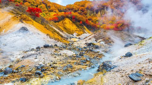 1-day tour to Noboribetsu Jigokudani Valley & Lake Tōya in Hokkaido · Small group for 9 people