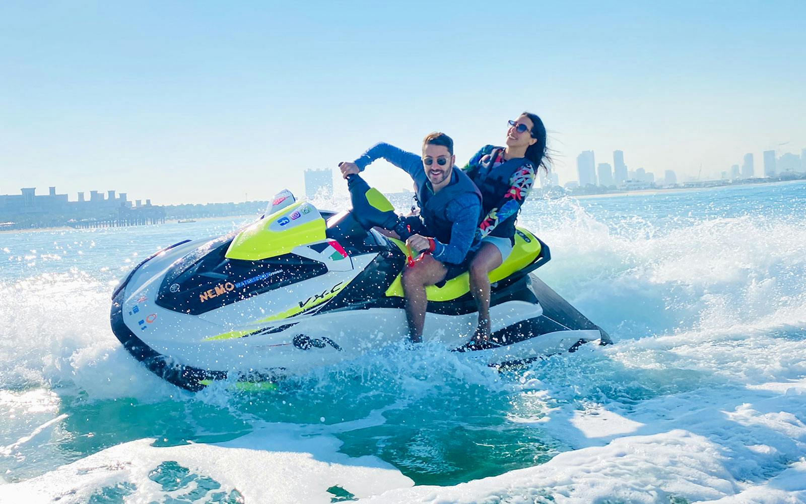 Self Drive Jet Ski Tour of Dubai with Guide, Free Photos, Videos & Cafe Treat