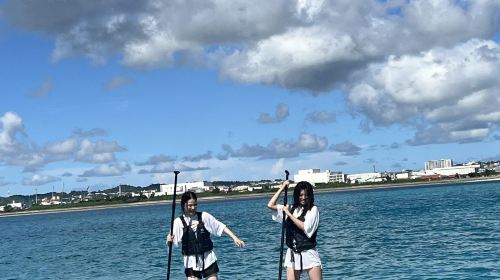 HB marine Okinawa parasailing, snorkeling & transparent SUP experience