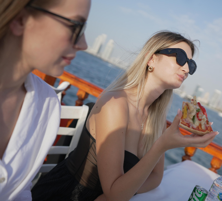 Dubai Creek Dhow Cruise with Unlimited Freshly Baked Pizza