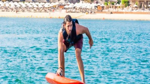 Electric surfing experience in Palm Jumeirah, Dubai, UAE