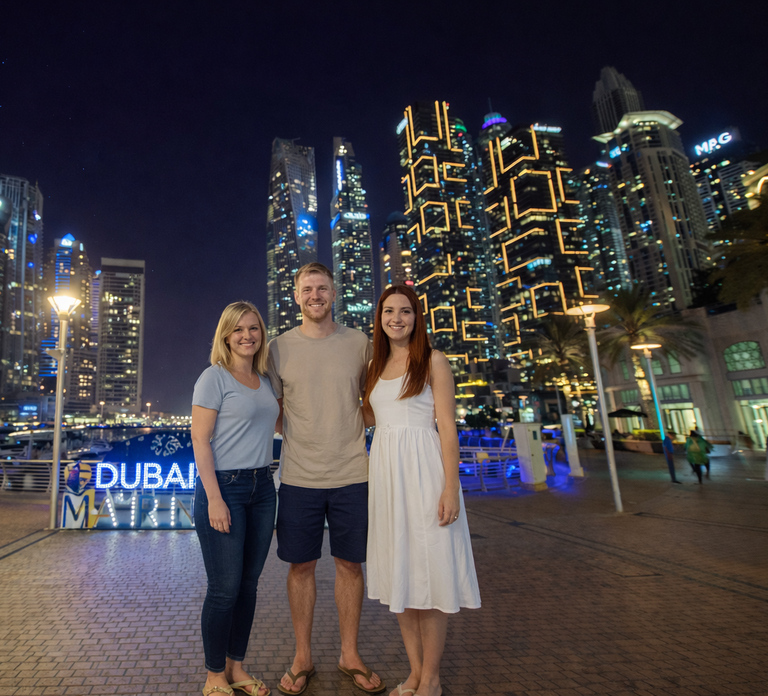Dubai Night City Tour with Burj Khalifa At The Top Ticket