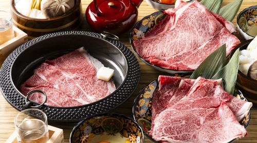 [Shinjuku Kayabuki Gyoza] Premium Black Wagyu Beef [Kurokaba Beef] Sukiyaki All-You-Can-Eat Package Voucher