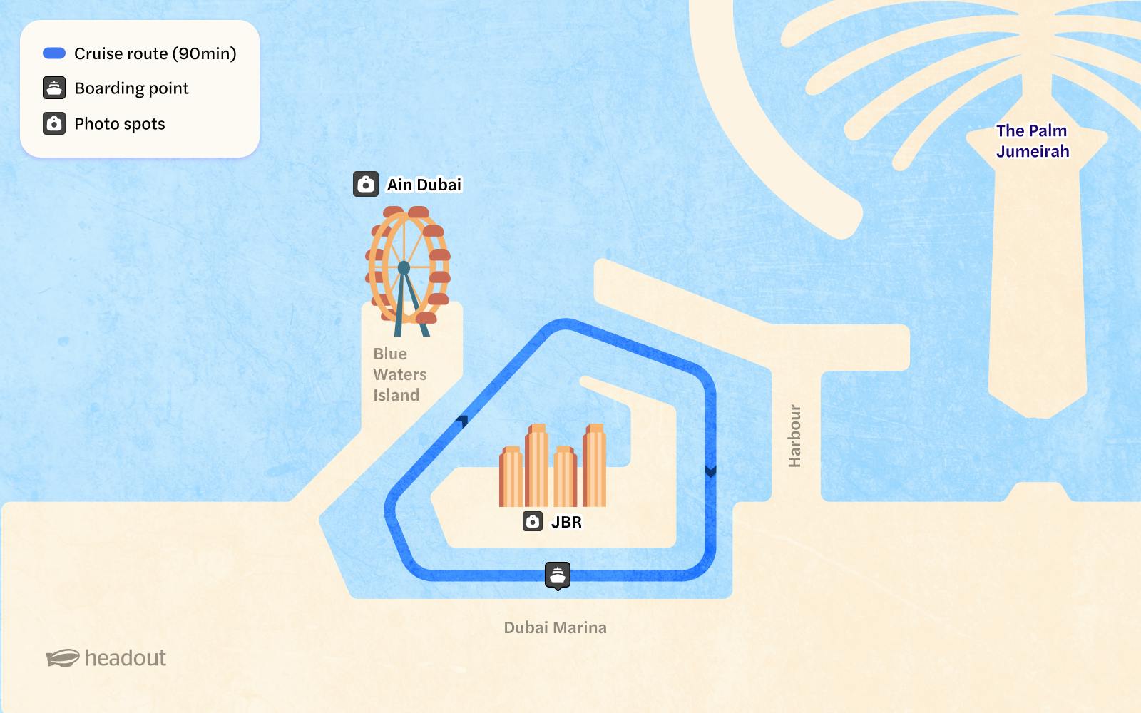 From Dubai Marina: 1.5-Hour Sunset/Dinner Cruise with Open Bar, Live Music & International Buffet