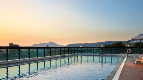 Beitou Spring Hotel Red Cypress Club: Hot Spring Baths, Sauna & Outdoor Pool Access
