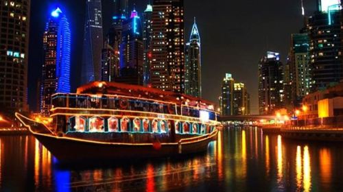 View at the Palm tour & Marina Dhow Dinner Cruise with Private Roundtrip Transfer Day Tours