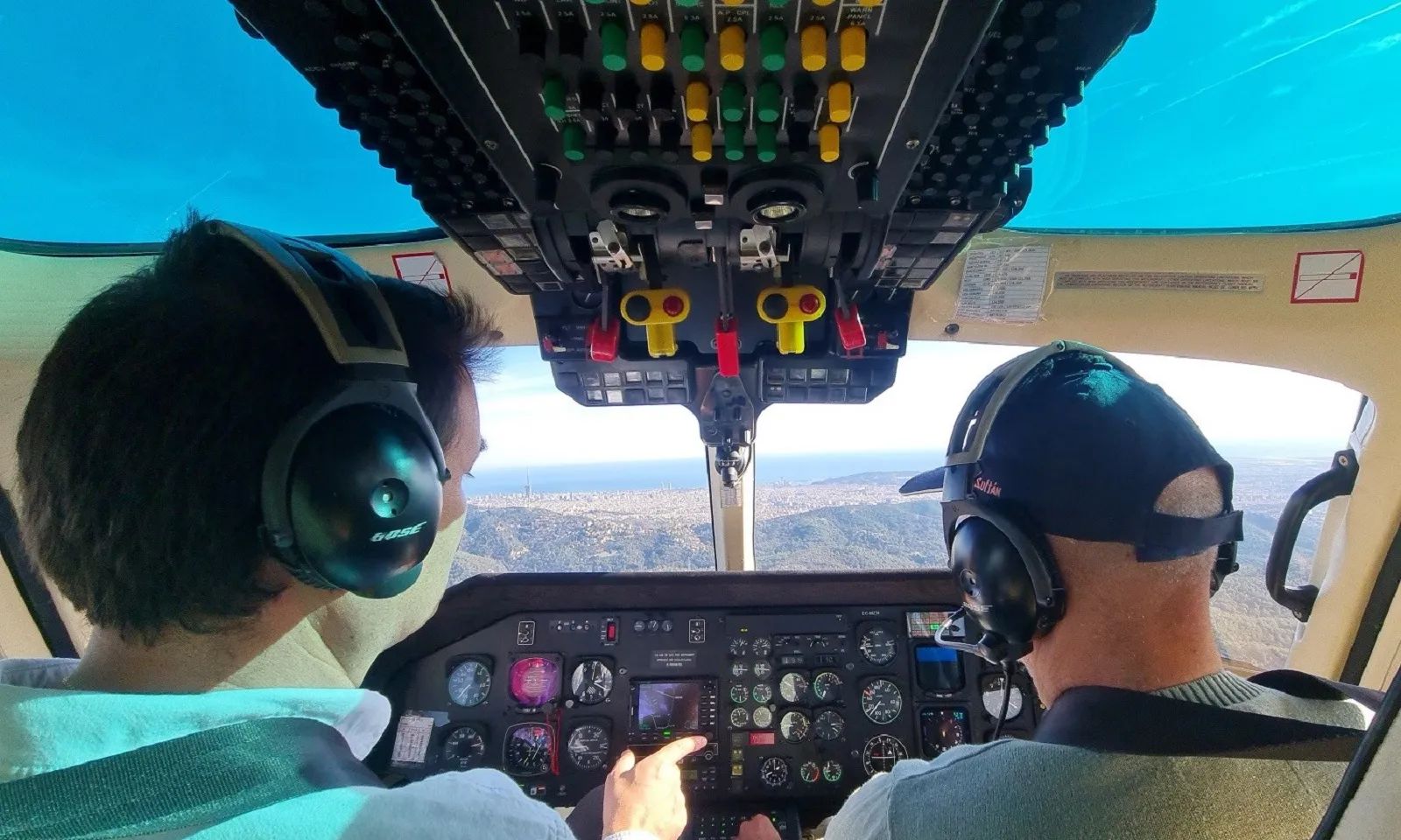 Private Helicopter Flight along the Barcelona Coastline