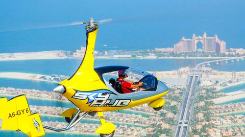 Palm Jumeirah Rotorcraft Experience in Dubai - 360° Aerial Views with Video & Photos, Skydiving Perspective