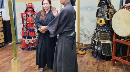 Night time/Trial slashing in Bushido with Samurai Sword real sharpneses near Osaka castle