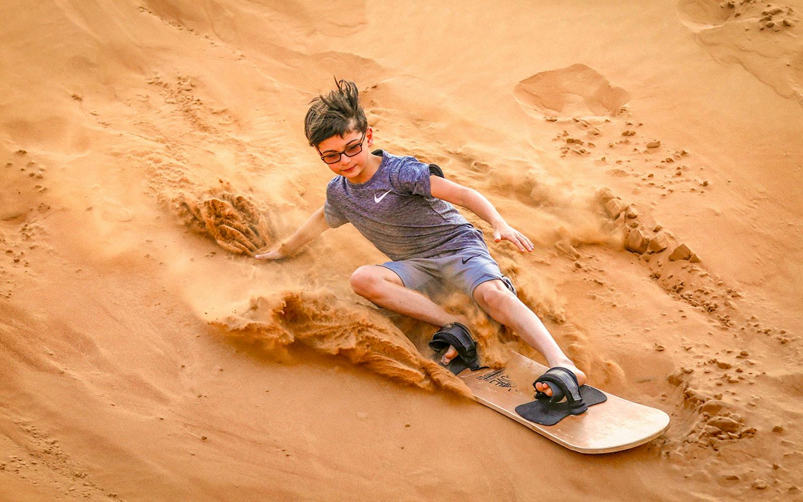 Morning Desert Safari with Dune Bashing & Sand Boarding