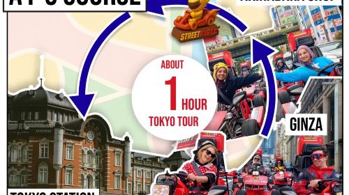 Street Kart | Akihabara Street Go-Kart Experience (Akihabara Store 1) | Route includes Ginza, Akihabara, and Tokyo Station