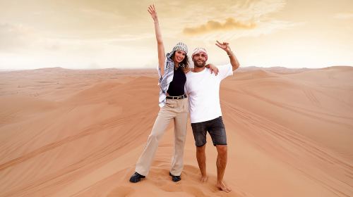 Self-Arrival Desert Safari with Falcon Photo Day Tours