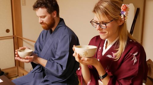 Kimono and Tea Ceremony in Miyajima