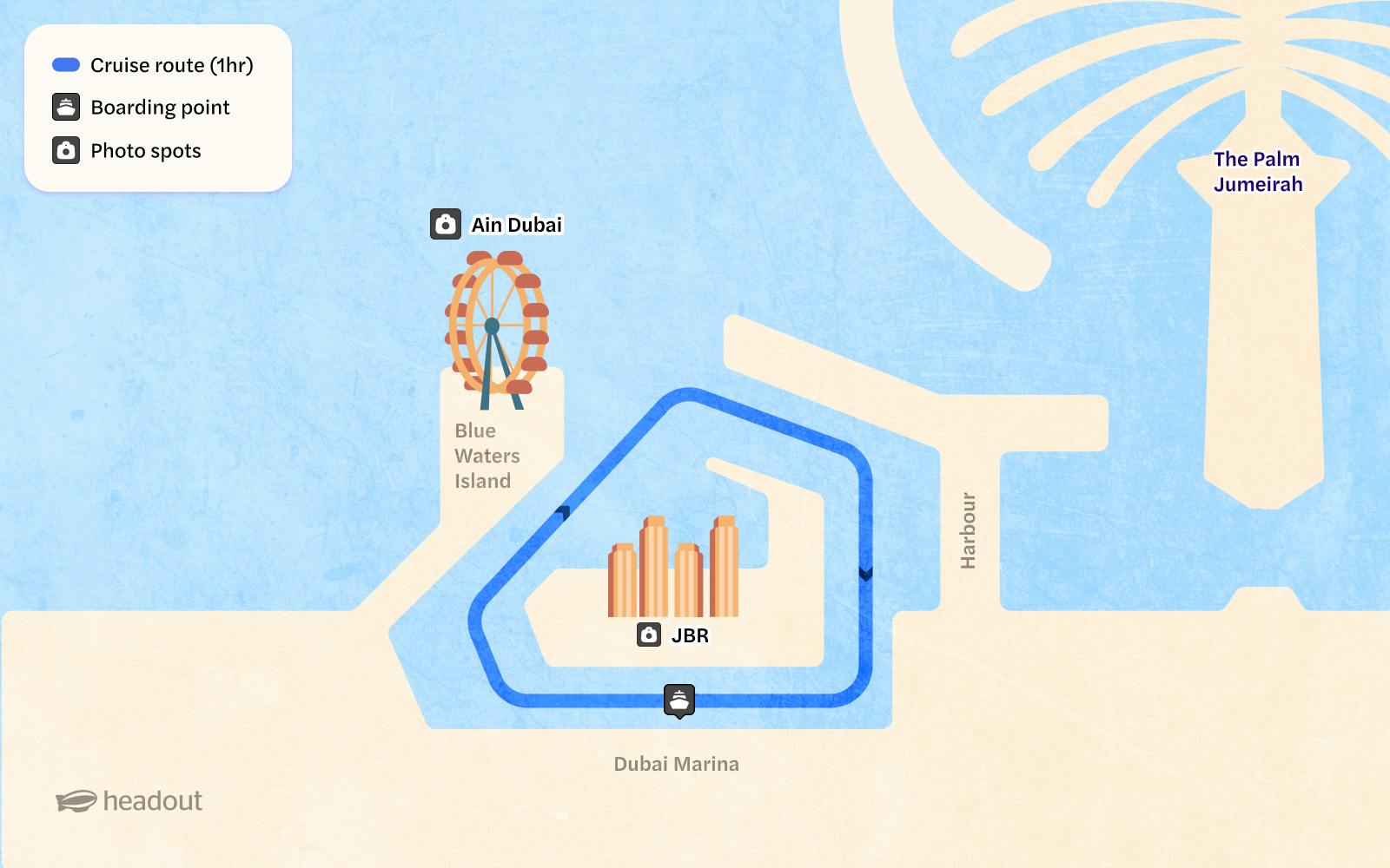 From Dubai Marina: 1-Hour Sightseeing Yacht Cruise with Panoramic Views