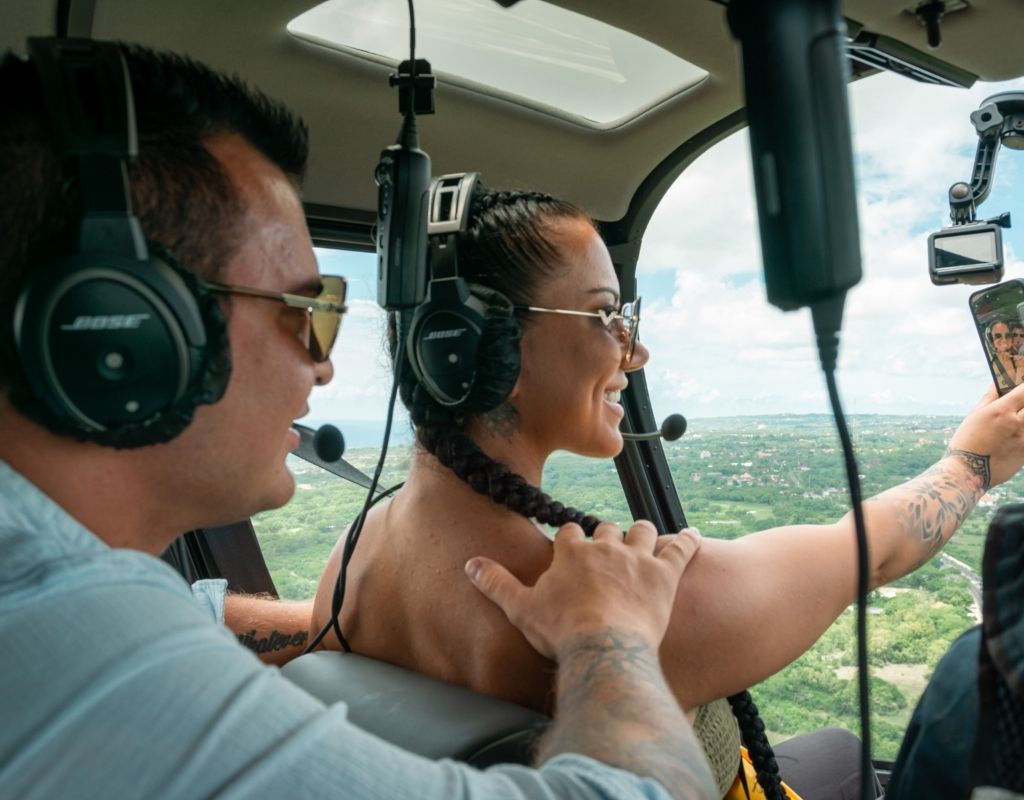 Bali: Scenic Helicopter Flight Over Coastline & Landmarks