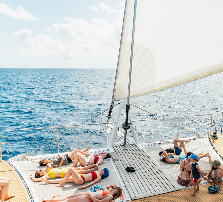 From Cairns: Great Barrier Reef Cruise by Premium Catamaran