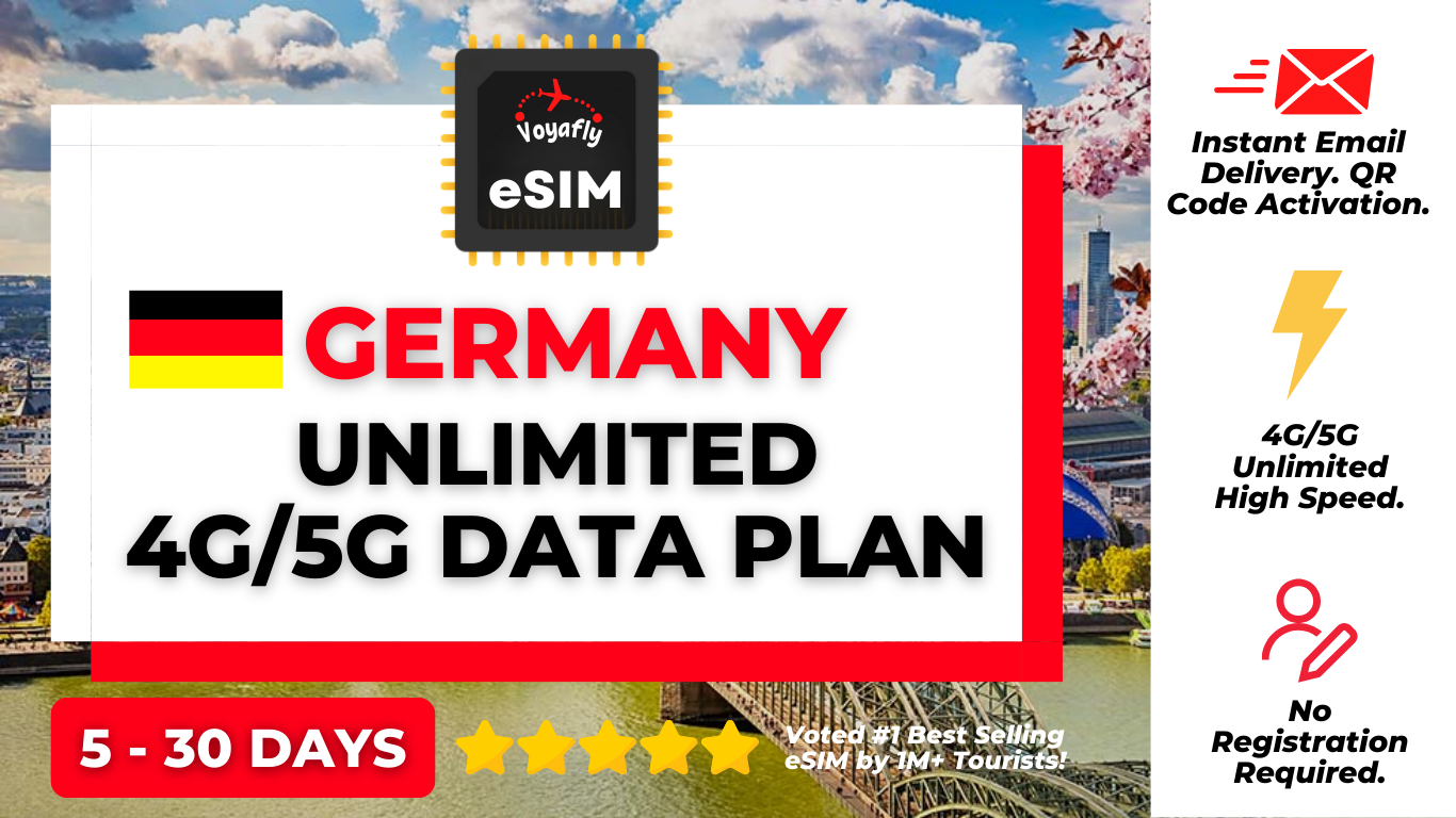 Germany - Unlimited 4G/5G Data eSIM