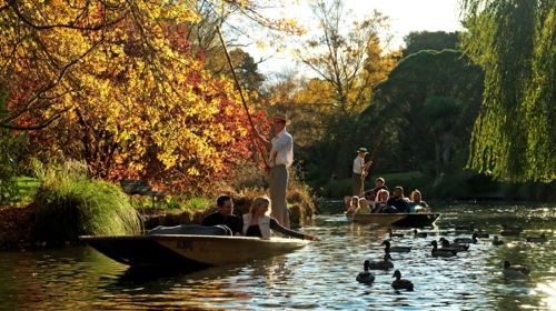 Punting On The Avon (Antigua Boat Sheds)