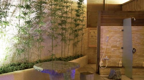Beitou Spring Hotel Red Cypress Club: Hot Spring Baths, Sauna & Outdoor Pool Access
