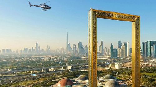 Falcon heli Dubai palm island atl helicopter - join-in/charter optional