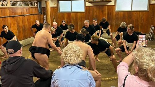 [Asahi Fuji Sumo Dojo] Sumo experience in Tokyo Step into the ring and sumo meal Package