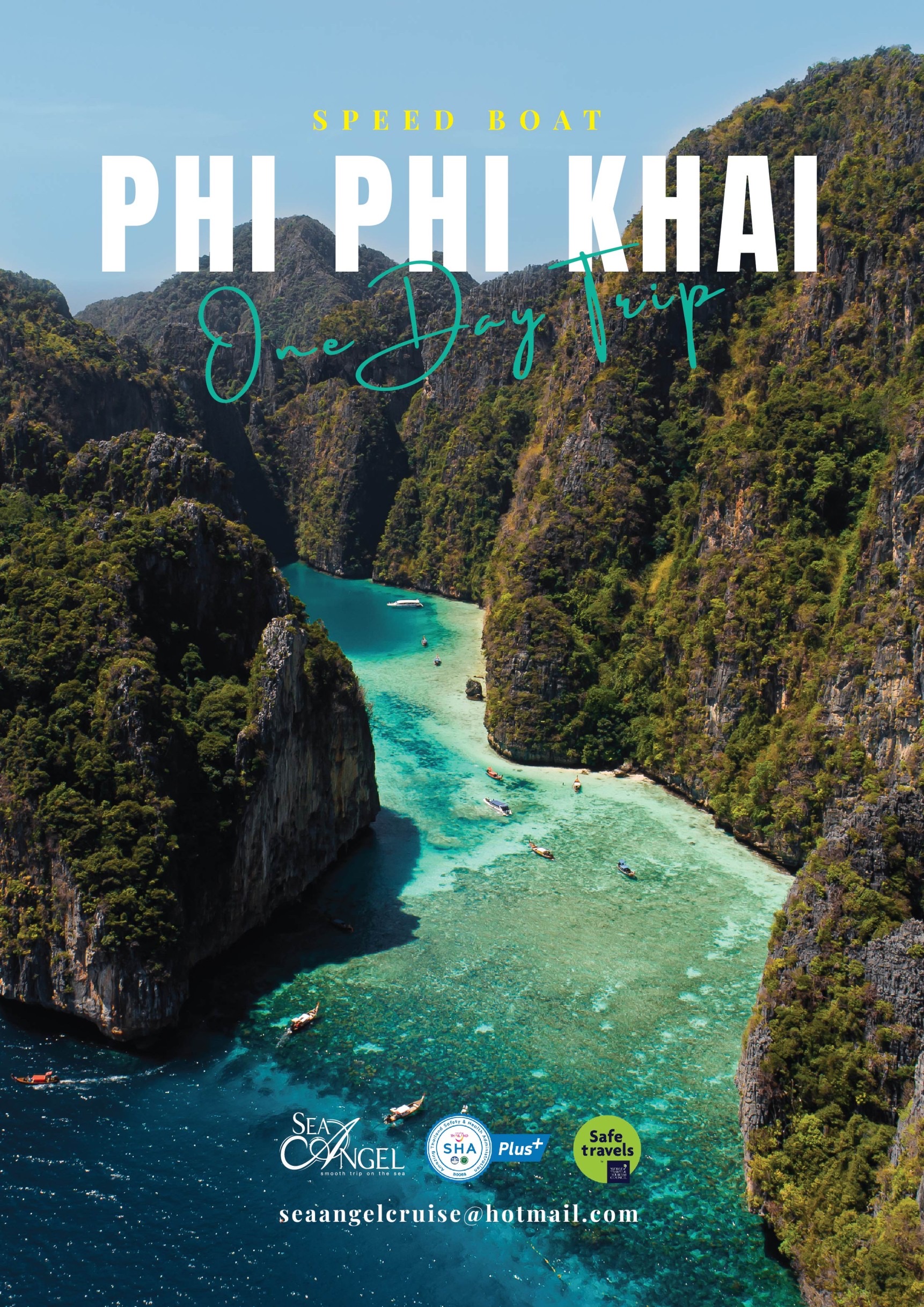 Join Tour Phi Phi Island + Maya Bay + Khai Island one day trip By Speed Boat Operated by Sea Angel