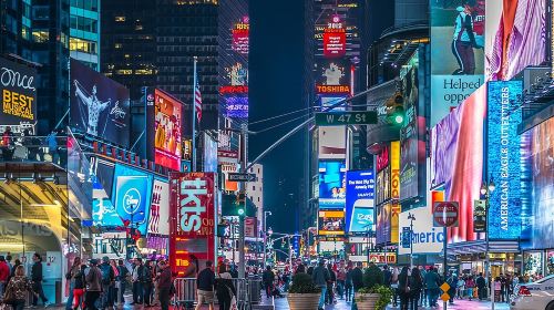 New York Night Tour: Open Top Bus Tour by TopView Day Tours