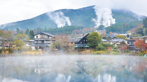 1-day tour to Beppu hells, African safari and Yufuin with Yufuin no Mori train experience