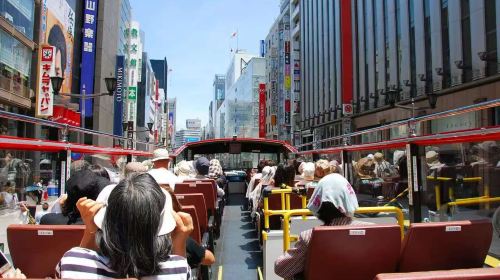 Tokyo Sky Hop Bus (open-top panoramic view + 3 hop-on hop-off routes + immersive tour of Tokyo's urban attractions)