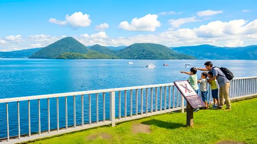 1-day tour to Lake Toya Fireworks Festival – Fukidashi park