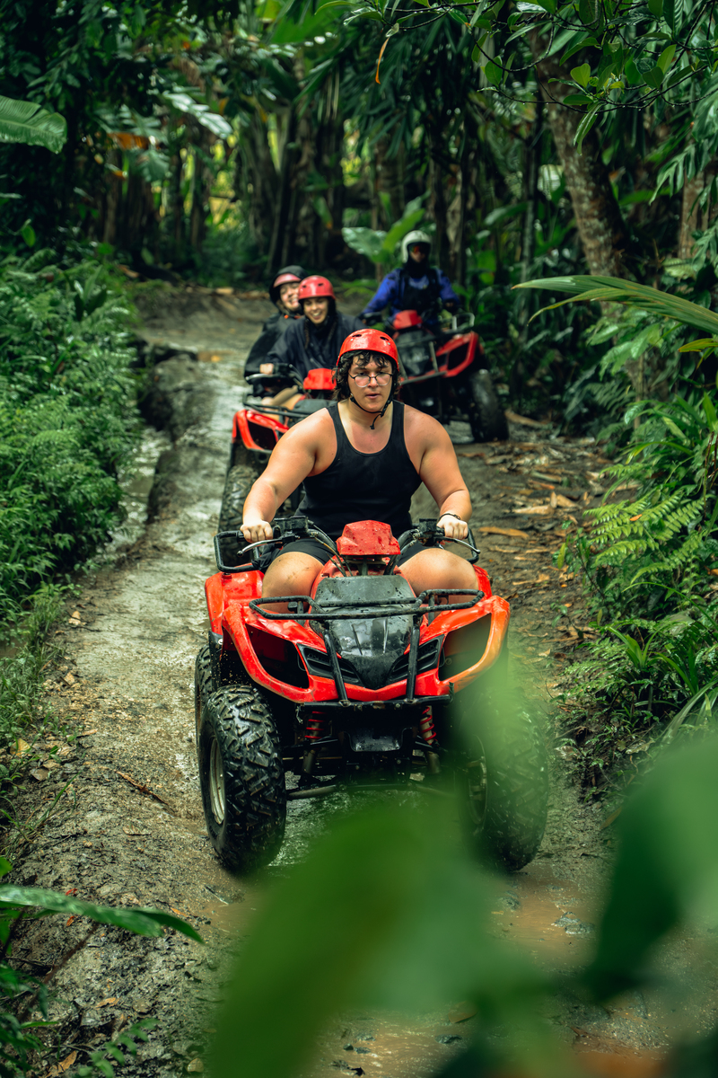Ubud ATV Quad Bike through Real Jungle, River, Puddles & Rice Fields