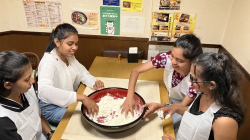 Handmade udon noodle workshop experience