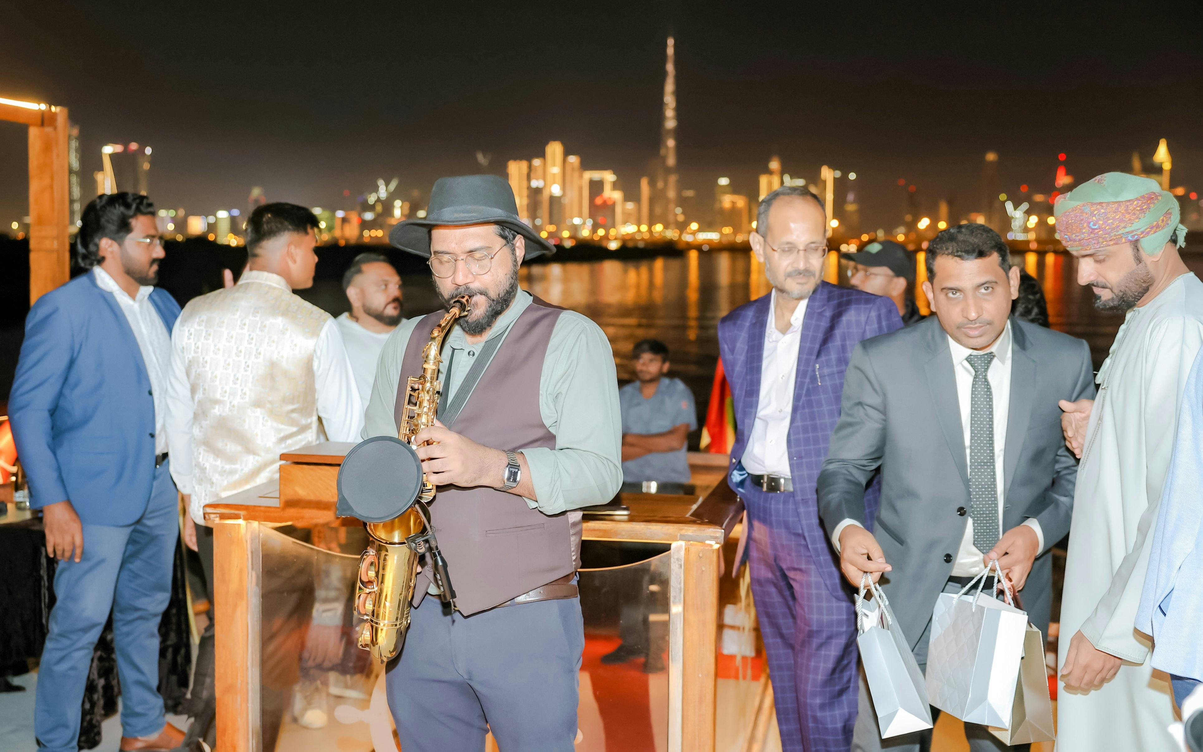 Luxury Dubai Canal Dinner Cruise with La Perle Show Gold Pass