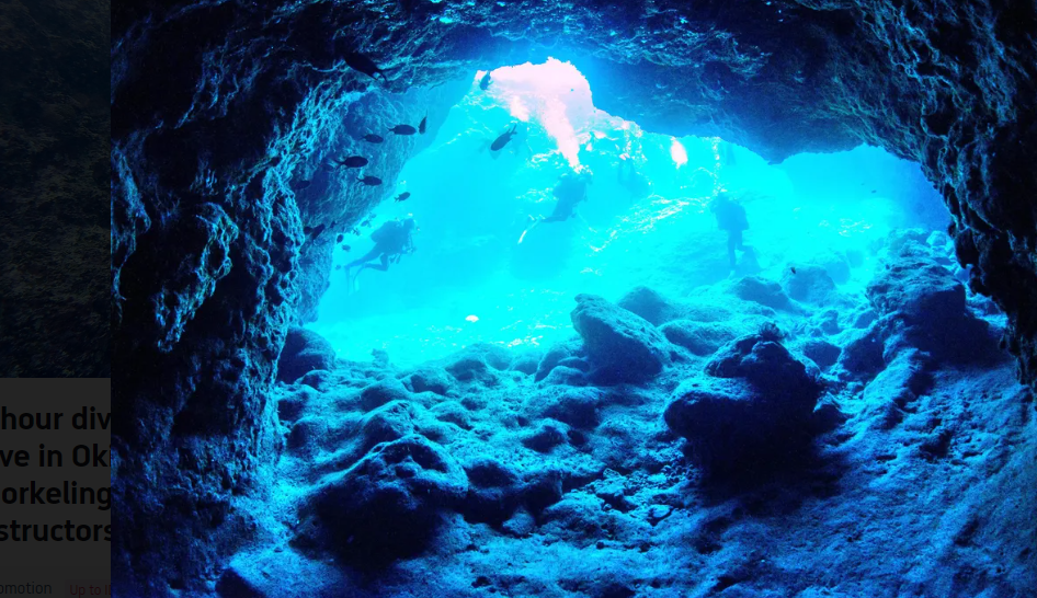 2-hour Diving and Snorkeling Experience at the Blue Cave in Okinawa City, Japan [Blue Cave Snorkeling/diving/English and Japanese instructors/shore entry to avoid seasickness]