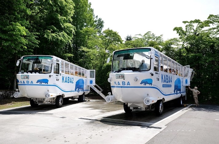 Mt. Fuji Oishi Park & ​​Lake Yamanaka KABA Amphibious Bus Day Trip
