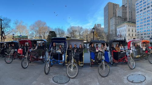 1 or 2 hour Central Park Pedicab Tour. Day Tours