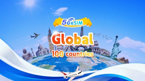Global universal (100 countries) 5G/4G eSIM | Daily package/total package | 500MB/day - total 50GB | 1-90 days | 24-Hour Billing | QR code