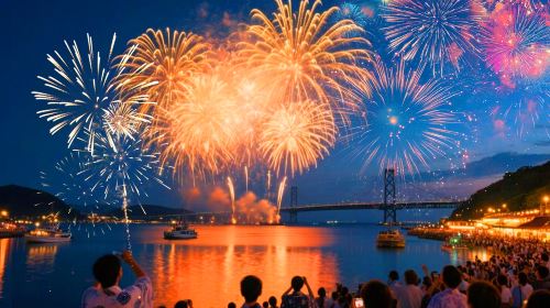[2026 limited] 1-day tour to Kitakyushu kanmon kaikyo fireworks + Moji Port including admission ticket for fireworks Day Tours