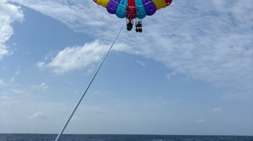 HB marine Okinawa parasailing, snorkeling & transparent SUP experience