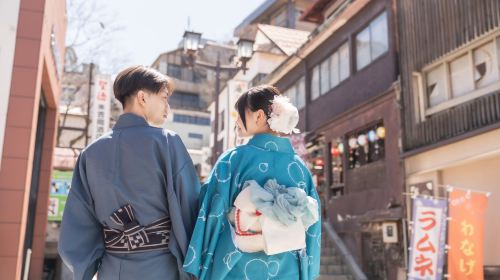 Kimono rental ishidan biyori - kimono experience with 3 hr matcha dessert package