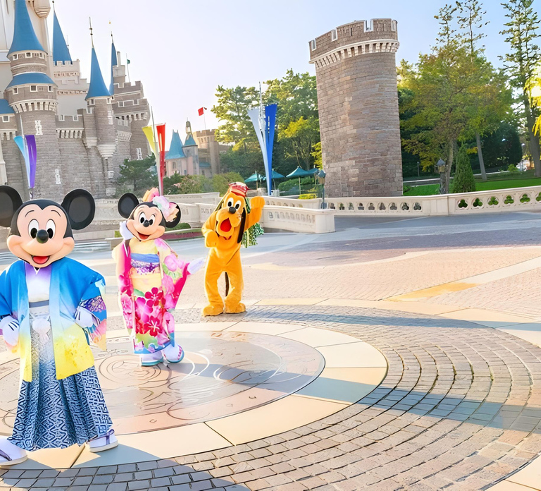 Tokyo Disney: 1-Day Ticket (Land/Sea) & Shared Transfer