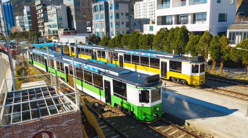 Busan One Day City Tour with Blueline Park Songjeong Beach Train